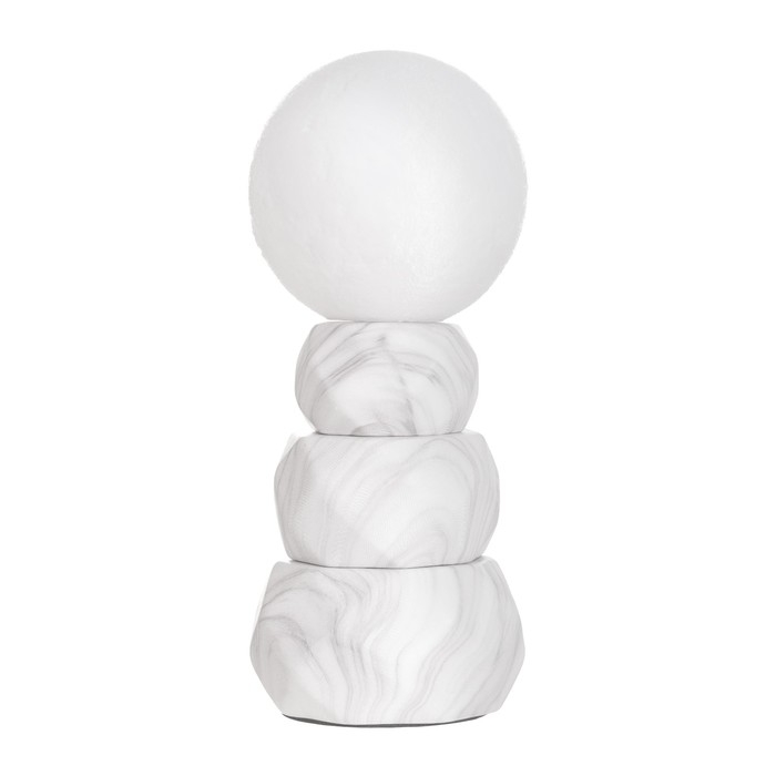 Лампа настольная Лампа настольная "Амани" 1х40Вт Е14 белый 11,5х11,5х28см