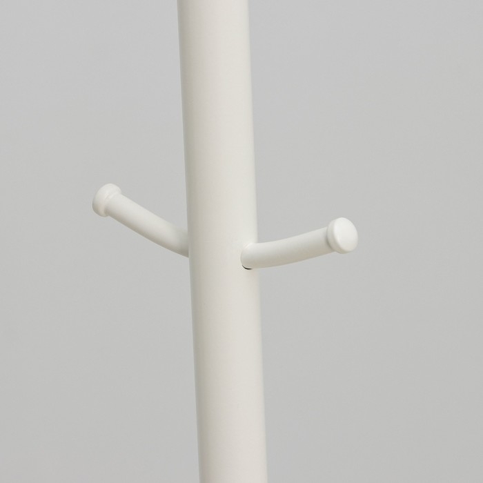 Вешалка напольная &laquo;Корона&raquo;, разборная, цвет белый