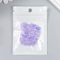 Бисер стекло 6/0 "Кубик. Полупрозрачный. Светло-сиреневый" 10 гр Бисер стекло 6/0 "Кубик. Полупрозрачный. Светло-сиреневый" 10 гр