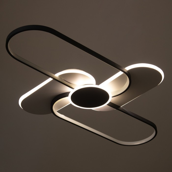 Светильник "Лайн" LED 90Вт 4000К черно-белый 110х67х6 см BayerLux