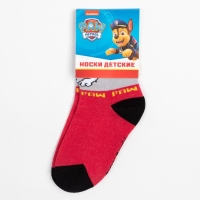 Носки PAW PATROL &laquo;Маршал&raquo;, цвет красный, 16-18 см