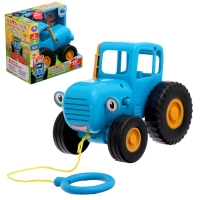 Каталка &laquo;Синий трактор&raquo;, 35+ песен, стихов, звуков, световые эффекты, на батарейках