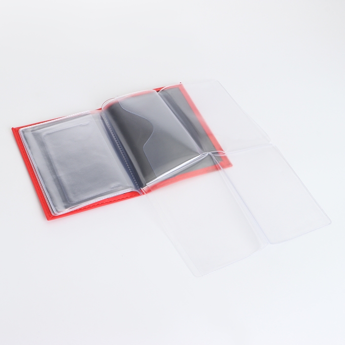 Обложка для автодокументов, цвет красный Обложка для автодокументов, цвет красный