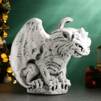 Фигура "Горгулья" серый камень 39х25х35см Фигура "Горгулья" серый камень 39х25х35см