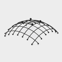 Фруктовница Доляна, 27&times;27&times;8,5 см, цвет чёрный