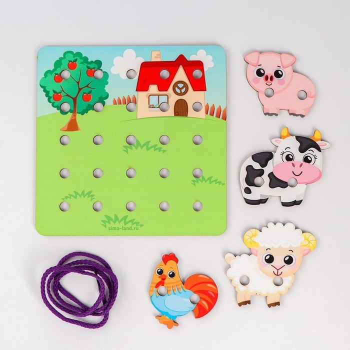 Шнуровка &laquo;Друзья на прогулке&raquo;