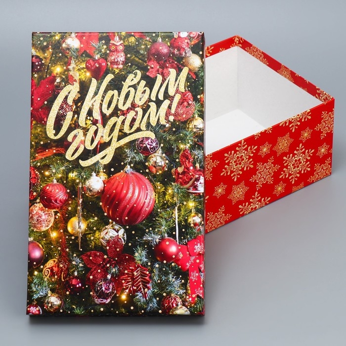 Набор подарочных коробок 10 в 1 &laquo;Елочные игрушки&raquo;, 12 х 7 х 4 - 32.5 х 20 х 12.5 см, Новый год