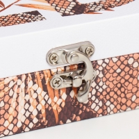 Шкатулка дерево "Змеиная кожа" кожзам 5,5х24х17 см Шкатулка дерево "Змеиная кожа" кожзам 5,5х24х17 см