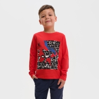 Футболка с длинным рукавом "Человек-паук", Marvel, рост 122-128, красный