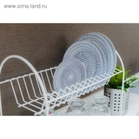 Сушилка для посуды 2-х ярусная &laquo;Люкс&raquo;, 40&times;24&times;35 см, цвет белый