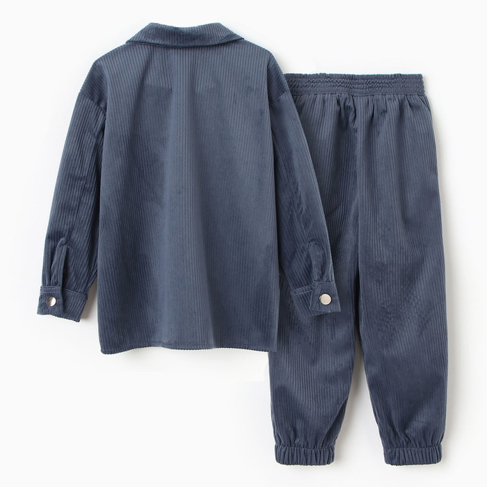 Костюм детский KAFTAN Костюм детский KAFTAN "Velvet", размер 38 (146-152), синий