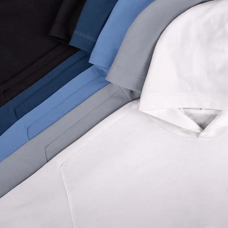 Футболка оверсайз унисекс с капюшоном Neofit, синяя, размер XS/S