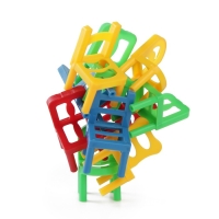 Падающая башня-дженга &laquo;Башня против стульев&raquo; с фантами, 54 бруска, 18 стульев, 12+