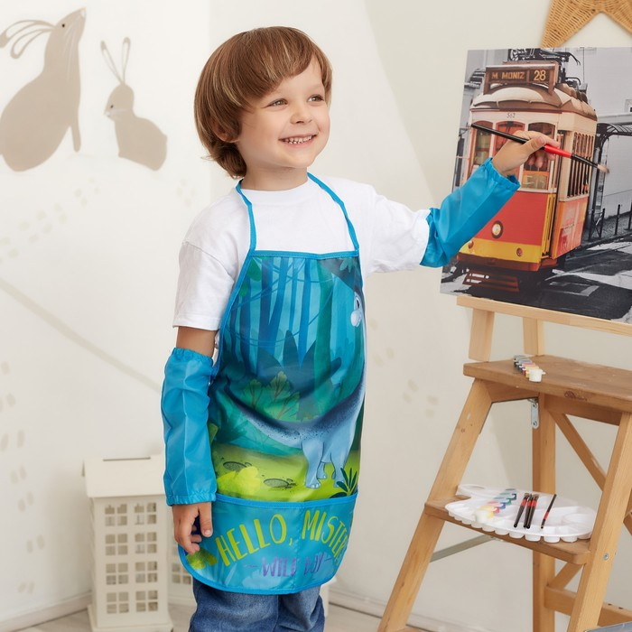 Фартук с нарукавниками детский Этель &laquo;Джунгли&raquo;, 49 х 39 см
