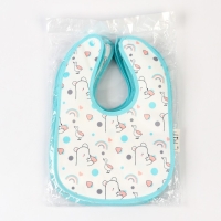 Нагрудник детский Крошка Я (фасовка 10 шт., бирюзовая окантовка) Нагрудник детский Крошка Я (фасовка 10 шт., бирюзовая окантовка)