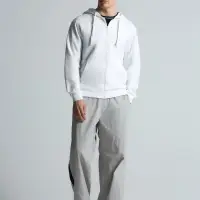 Толстовка на молнии с капюшоном Siverga 2.0, белая, размер M