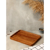 Блюдо - поднос для сервировки и подачи Adelica «Арно», 25×18×1,7 см, дуб Блюдо - поднос для сервировки и подачи Adelica «Арно», 25×18×1,7 см, дуб