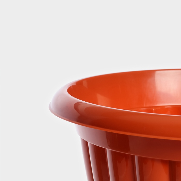 Кашпо уличное на ножке &laquo;Жасмин&raquo;, 12 л, цвет коричневый