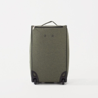 Чемодан малый 36 л (S), «Фабрика КАРТЕКС», отдел на молнии, наружный карман, 2 колеса, цвет хаки Чемодан малый 36 л (S), «Фабрика КАРТЕКС», отдел на молнии, наружный карман, 2 колеса, цвет хаки