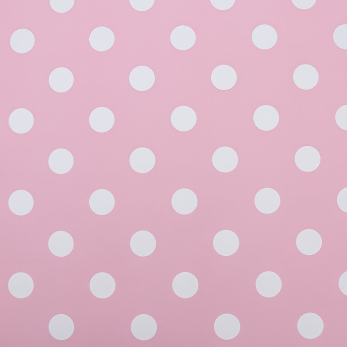 Пленка двухсторонняя "Горох крупный", розовый-голубой 0,58 х 10 м