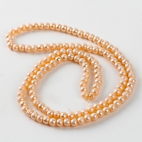 Бусины из стекла, набор 140 шт., размер 1 шт. — 6 мм, цвет бежевый Бусины из стекла, набор 140 шт., размер 1 шт. — 6 мм, цвет бежевый