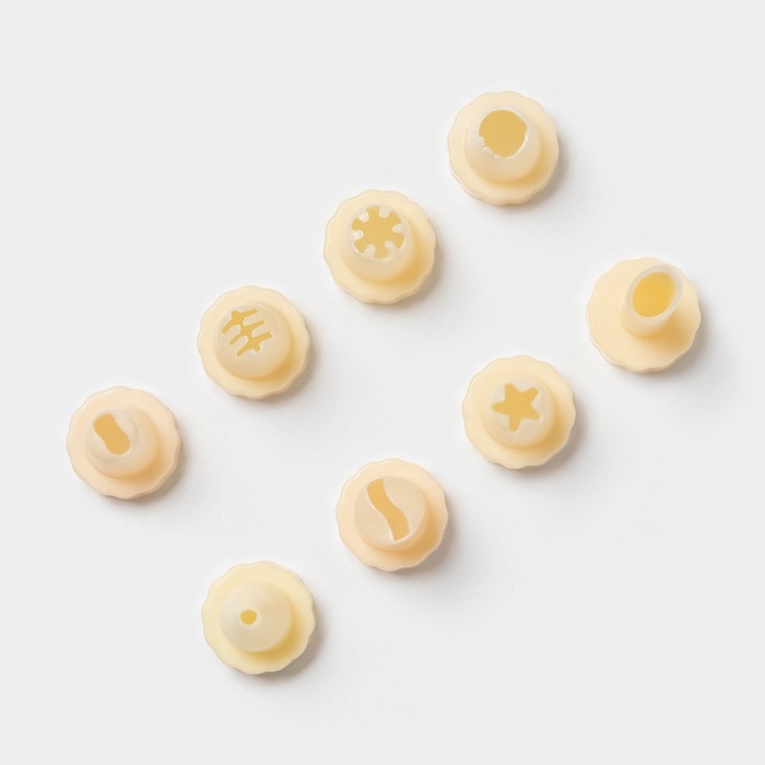 Шприц кондитерский Доляна «Cластёна», 8 насадок, 17×5×5 см, цвет МИКС Шприц кондитерский Доляна «Cластёна», 8 насадок, 17×5×5 см, цвет МИКС