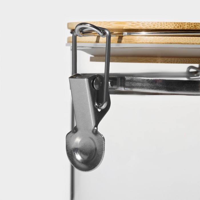 Банка стеклянная для хранения сыпучих продуктов BellaTenero &laquo;Эко&raquo;, 500 мл, 10&times;10,3 см, с бугельным замком