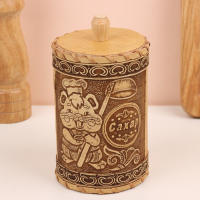 Туес для специй «Хомяк», сахар, 8х8х14 см, береста Туес для специй «Хомяк», сахар, 8х8х14 см, береста