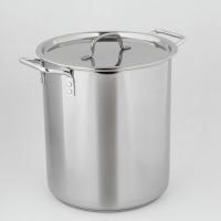 Кастрюля &laquo;Общепит&raquo;, 20 л, d=30 см, h=33 см, металлическая крышка, с теплораспределительным дном, индукция