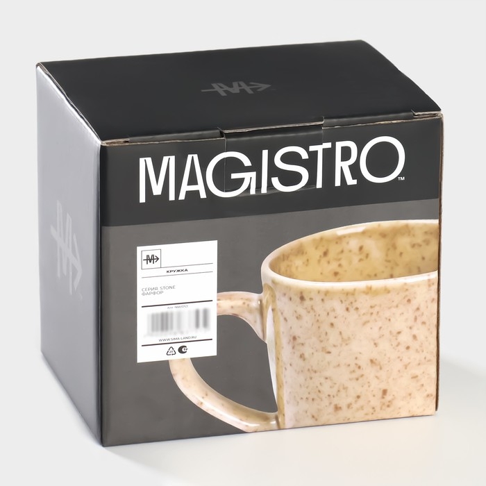 Кружка фарфоровая Magistro Stone, 380 мл Кружка фарфоровая Magistro Stone, 380 мл