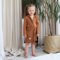 Халат детский муслиновый LoveLife (3 года, рост 98-104 см), цвет корицы, 100% хлопок, 235 гр/м2 Халат детский муслиновый LoveLife (3 года, рост 98-104 см), цвет корицы, 100% хлопок, 235 гр/м2