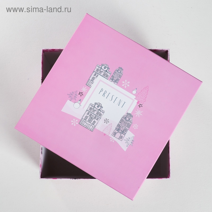 Набор подарочных коробок 3 в 1 &laquo;Тренд&raquo;, 18 х 18 х 10‒22 х 22 х 12 см, Новый год