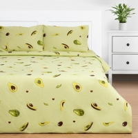 Постельное бельё Этель 1.5сп &laquo;Авокадо&raquo; 143х215см,150х214см,50х70см-2 шт, бязь, 125 г/м2
