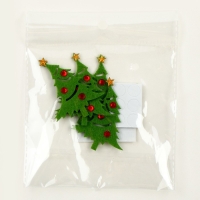 Новый год! Набор фетровых деталей для декора «Ели» набор 4 шт., размер 1 шт. — 6 × 2 см, двусторонний скотч Новый год! Набор фетровых деталей для декора «Ели» набор 4 шт., размер 1 шт. — 6 × 2 см, двусторонний скотч