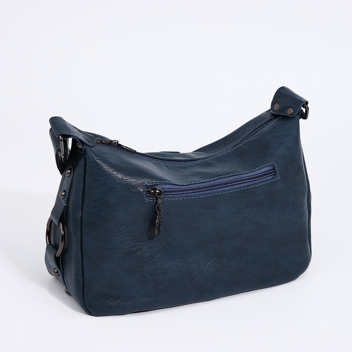 Сумка-мешок на молнии цвет синий Сумка-мешок на молнии цвет синий