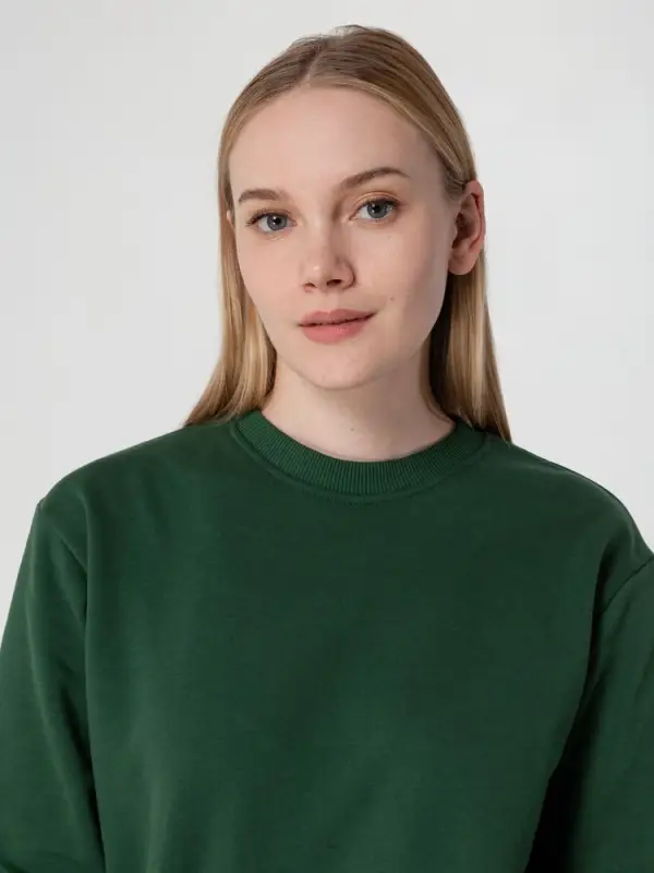 Толстовка Unit Toima Heavy темно-зеленая, размер XS