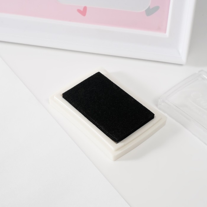 Фоторамка на 12 фото 3х3 см с штемп.подушкой Фоторамка на 12 фото 3х3 см с штемп.подушкой "Маленькая принцесса" белая 2х38х20 см