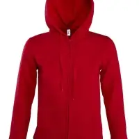 Толстовка женская на молнии с капюшоном Seven Women, красная, размер M