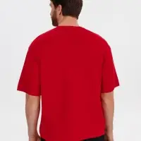 Джемпер с коротким рукавом Siluetti Volumica, красный, размер XS/S