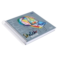 Скетчбук, квадрат 170 х 170 мм, 80 листов, на гребне, Street Style, твёрдая обложка, блок 120 г/м&sup2;