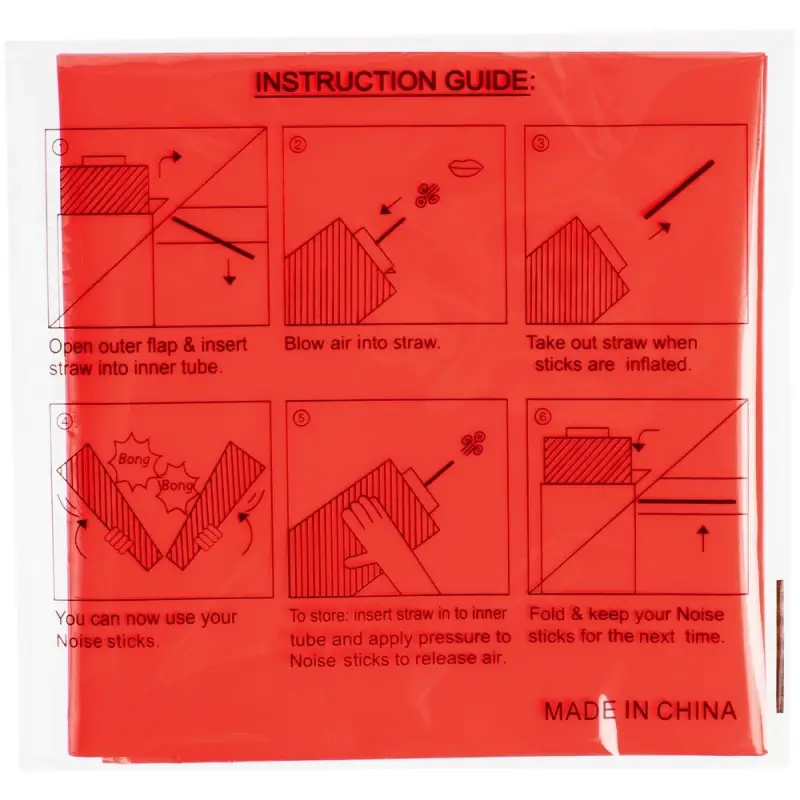 Палки-стучалки для болельщиков &laquo;Пошумим&raquo;, красные