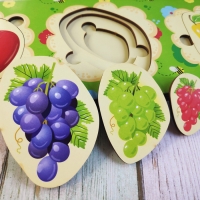 Вкладыш больше-меньше &laquo;Фрукты&raquo;