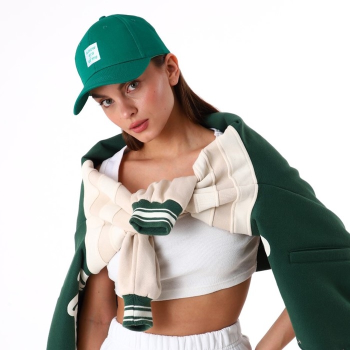 Кепка женская A new era of me, цвет зелёный, р-р 56 Кепка женская A new era of me, цвет зелёный, р-р 56