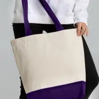 Холщовая сумка Shopaholic, фиолетовая Холщовая сумка Shopaholic, фиолетовая