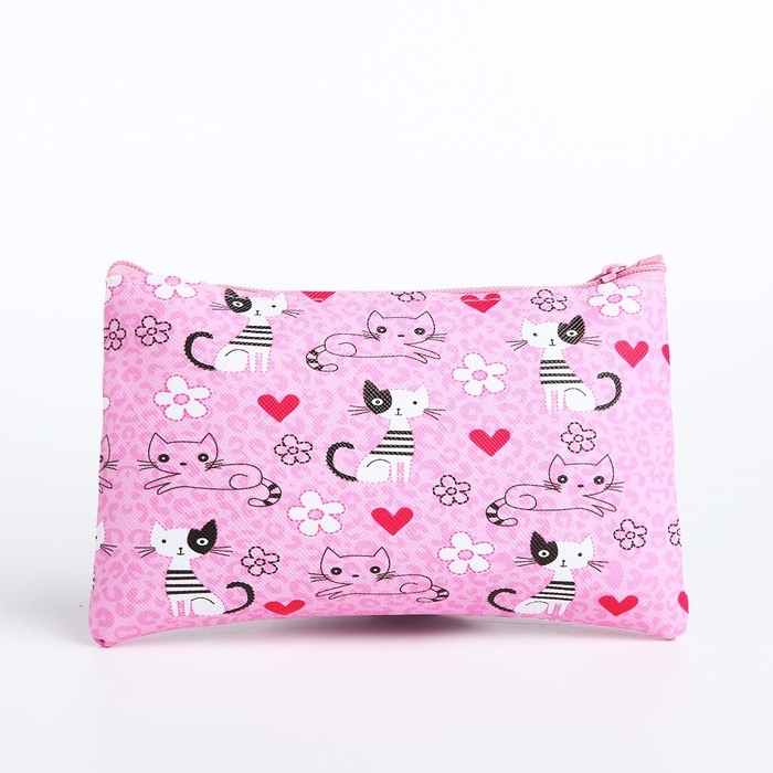 Косметичка на молнии, цвет розовый Косметичка на молнии, цвет розовый