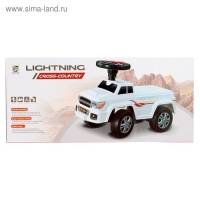 Толокар «Джип», световые и звуковые эффекты, цвет белый Толокар «Джип», световые и звуковые эффекты, цвет белый