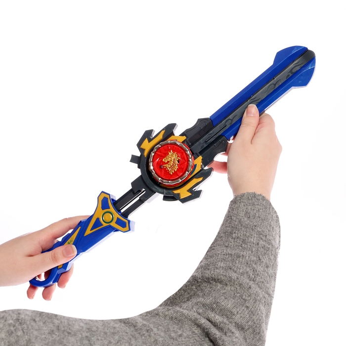 Набор волчков с мечом ULTRA SPIN &laquo;Сражение гладиаторов&raquo;, 4 волчка, 2 устройства запуска, арена