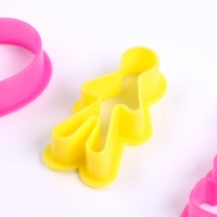 Формочки для лепки, набор 6 шт., 3 инструмента, скалка Формочки для лепки, набор 6 шт., 3 инструмента, скалка