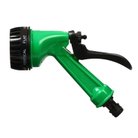 Пистолет для полива, 7 режимов, быстросъёмное соединение, рр&minus;пластик, Greengo