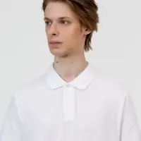 Рубашка поло унисекс Pulse, белая, размер S